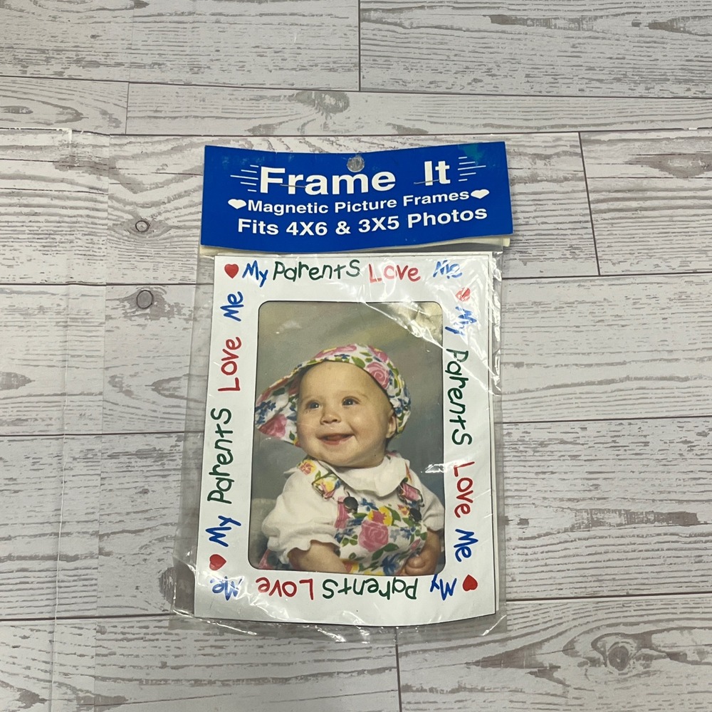 Frame‎ It My Parents Love Me Magnetic Picture Frame Fits 4x6 3x5 Photos NEW